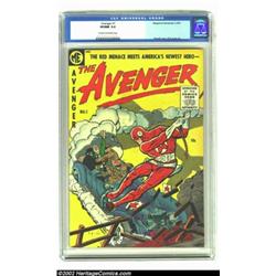 Avenger #1 (Magazine Enterprises, 1955) CGC VF/NM 9.0 Cream to off-white pages. 1955 wasn't the righ