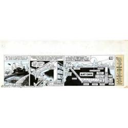 Bob Kane - Original Comic Strip Art for Batman dated 10/29/43 (Detective Comics, Inc./McClure Newspa