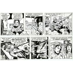 Larry Lieber - Original Comic Strip Art for The Amazing Spider-Man Daily, Lot of 5 (King Features Sy