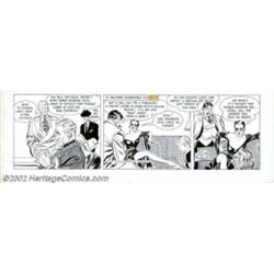Alex Raymond - Original Comic Strip Art for Rip Kirby Daily dated 1/12/51 (King Features, 1951). As.