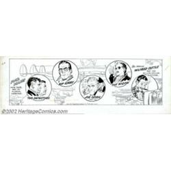 Alex Raymond - Original Comic Strip Art for Rip Kirby Daily dated 1/13/51(King Features, 1951). All.