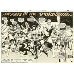 John Byrne and Terry Austin - Original Art for X-Men #137, page 2 and 3, "The Fate of the Phoenix" (