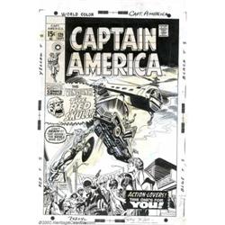 Gene Colan and Frank Giacoia - Original Cover Art for Captain America #129 (Marvel, 1970). One of th