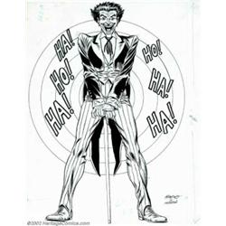 Carmine Infantino and Murphy Anderson - Original Illustration of the Joker (DC, 1960s). Created by J
