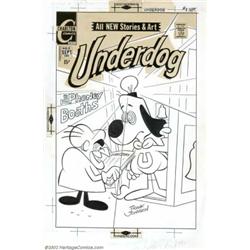 Frank Johnson - Original Cover Art for Underdog #8 (Charlton, 1971). Bar Sinister takes control of U