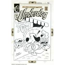 Frank Johnson - Original Cover Art for Underdog #10 (Charlton, 1972). The famous cartoon character g