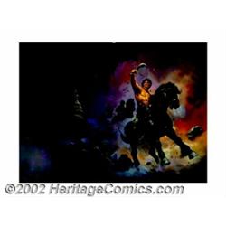 Ken Kelly - Original Oil Painting, "Daughter of Erlik Khan" (1977). A large-scale piece by acclaimed