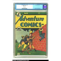 Adventure Comics #56 (DC, 1940) CGC NM- 9.2 Off-white pages. Hourman enjoyed his cover heyday here,.