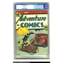 Adventure Comics #58 (DC, 1941) CGC VF 8.0 Off-white to white pages. Bernard Baily's cover spotlight