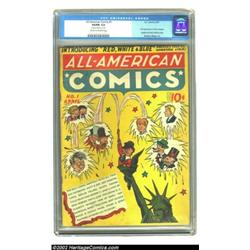 All-American Comics #1 (DC, 1939) CGC VG/FN 5.0 Cream to off-white pages. One of DC's earliest title