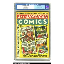 All-American Comics #2 (DC, 1939) CGC VF/NM 9.0 Cream to off-white pages. Features and strips reprin