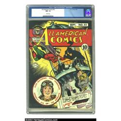 All-American Comics #52 (DC, 1943) CGC NM- 9.2 White pages. This superb copy of the Green Lantern ve