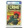Image 1 : Crime SuspenStories #16 (EC, 1953) CGC VF+ 8.5 Cream to off-white pages. You can tell by the guy's d