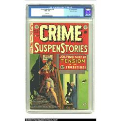 Crime SuspenStories #18 Gaines File pedigree 2/12 (EC, 1953) CGC NM+ 9.6 White pages. EC's ability t