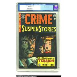 Crime SuspenStories #27 Gaines File pedigree 2/12 (EC, 1955) CGC NM- 9.2 Off-white to white pages. T