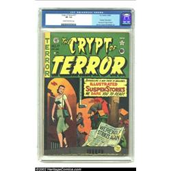 Crypt of Terror #17 (EC, 1950) CGC VF- 7.5 Cream to off-white pages. Johnny Craig renders a haunting