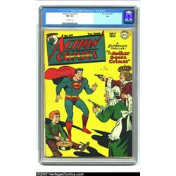 Action Comics #110 Ohio pedigree (DC, 1947) CGC NM- 9.2 Off-white pages. Superman is accosted by a g
