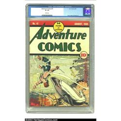 Adventure Comics #41 (DC, 1939) CGC GD+ 2.5 White pages. Cover artists like Leo O'Mealia gave DC's e