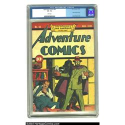 Adventure Comics #44 (DC, 1939) CGC VF- 7.5 White pages. The distinctive style of Creig Flessel was.
