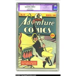 Adventure Comics #48 Larson pedigree (DC, 1940) CGC Apparent NM- 9.2 Slight (A) Off-white to white p