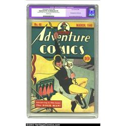 Adventure Comics #48 (DC, 1940) CGC Apparent FN 6.0 Moderate (P) Off-white pages. One of DC's premie