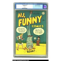 All Funny Comics #8 Mile High pedigree (DC, 1945) CGC VF/NM 9.0 White pages. This book is so fresh i