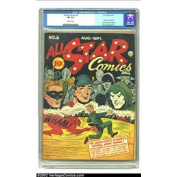All Star Comics #6 (DC, 1941) CGC FN 6.0 Off-white pages. This is a nice, solid mid-grade copy of a.