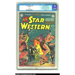 All-Star Western #58 Mile High pedigree (DC, 1951) CGC VF 8.0 White pages. As All Star Comics ended.