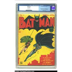 Batman #1 (DC, 1940) CGC VG 4.0 Off-white pages. One of the most important and influential comics of