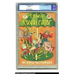 Comic Cavalcade #11 (DC, 1945) CGC NM- 9.2 Off-white to white pages. Wonder Woman makes a cover appe