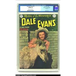 Dale Evans Comics #11 Mile High pedigree (DC, 1950) CGC VF/NM 9.0 Off-white to white pages. In 1950.