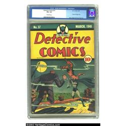 Detective Comics #37 (DC, 1940) CGC VG+ 4.5 Off-white pages. This is the final Golden Age issue in w