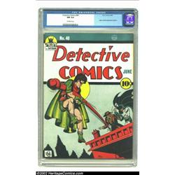 Detective Comics #40 (DC, 1940) CGC NM 9.4 Off-white pages. When one thinks of icon books this issue