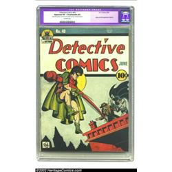 Detective Comics #40 (DC, 1940) CGC Apparent VF- 7.5 Extensive (P) Off-white pages. The Joker makes.