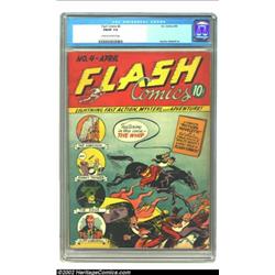 Flash Comics #4 (DC, 1940) CGC FN/VF 7.0 Cream to off-white pages. That most villainous of fiends, t