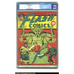 Flash Comics #22 (DC, 1941) CGC NM 9.4 Off-white pages. Here is a really fantastic book on many leve