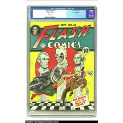 Flash Comics #45 San Francisco pedigree (DC, 1943) CGC NM+ 9.6 White pages. It is quite easy to decl