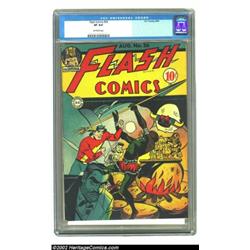 Flash Comics #56 (DC, 1944) CGC VF 8.0 Off-white pages. Marty Nodell, better known as the co-creator