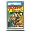 Image 1 : Flash Comics #56 (DC, 1944) CGC VF 8.0 Off-white pages. Marty Nodell, better known as the co-creator