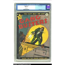 Gang Busters #5 with Original Script (DC, 1948) CGC FN- 5.5 Off-white pages. This copy of Gang Buste