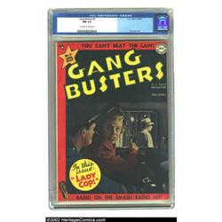 Gang Busters #9 (DC, 1949) CGC NM 9.4 Off-white to white pages. A beautiful cover on this high-grade