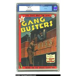 Gang Busters #11 (DC, 1949) CGC NM 9.4 Off-white to white pages. A great photo-cover for both railro