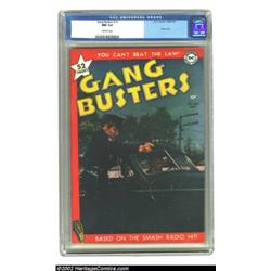 Gang Busters #13 (DC, 1950) CGC NM 9.4 Off-white pages. Thirteen could be the lucky number for the b