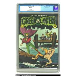 Green Lantern #9 San Francisco pedigree (DC, 1943) CGC NM 9.4 White pages. Green Lantern and Doiby D