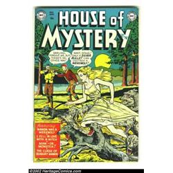 House of Mystery #1 (DC, 1952) Condition: FN. DC's first horror comic was one of a few of the genre.