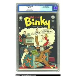Leave it to Binky #9 Mile High pedigree (DC, 1949) CGC FN+ 6.5 Off-white to white pages. Sheldon May