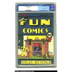 More Fun Comics #16 (DC, 1936) CGC VG 4.0 Cream pages. The beautiful dark blue dominated cover is so