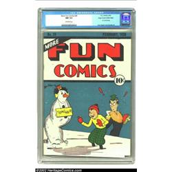 More Fun Comics #29 Mile High pedigree (DC, 1938) CGC NM 9.4 Off-white pages. This book is the ultim