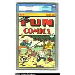 More Fun Comics #34 Mile High pedigree (DC, 1938) CGC NM 9.4 Off-white to white pages. A book that i
