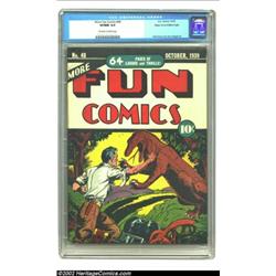 More Fun Comics #48 Mile High pedigree (DC, 1939) CGC VF/NM 9.0 Off-white to white pages. Pre-hero m